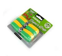 Karakal PU Duo Super Grip de rechange - Lot de 2 - Vert/jaune