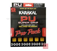 Karakal PU Super Grips Jaune (lot de 6)
