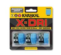 Karakal x-dri Housse Grip - Lot de 3 Bleu Bleu