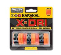 Karakal x-dri Housse Grip - Lot de 3 Orange Orange