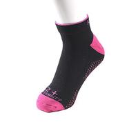 Karakal X2+ Ladies Trainer Socks - Black and Pink