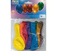 Karaloon 8 ballons de fête métalliques différents de qualité hélium