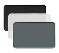 KaraLuna Tapis de gamelle Basique en Silicone (Gris, 48 x 30 cm)