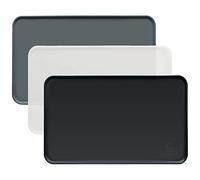 KaraLuna Tapis de gamelle Basique en Silicone (Noir, 48 x 30 cm)