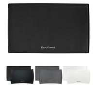 KaraLuna Tapis de gamelle en Silicone de qualité supérieure - 60 x 40 cm (Noir, carré) - Tapis d'alimentation pour Chat et Chien - pour Machine à café