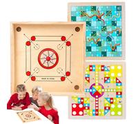 Karam Board | Game en Bois de Frappe Classique avec pièce de Monnaie, Jeu de pièces de Monnaie, Plaisir en Famille éducatif, Lisse pour Strike, pour Amoureux, familles, Amis