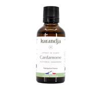 Karandja | Extrait de plante Cardamome Bio (Elettaria cardamomum) | Digestion & Respiration | Phytothérapie | 50 ml | Fabriqué en France