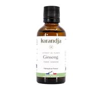 Karandja | Extrait de plante Ginseng Bio (Panax ginseng) | Tonus & Sérénité | Phytothérapie | 50 ml | Fabriqué en France