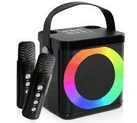Karaoke Adulte et Enfant, Enceinte Karaoke 2 Micro sans Fil sur TV | Bluetooth karaoké avec micro, kit karaoke complet professionel, portable karaoké compatible avec smartphone, tablette, PC, TV