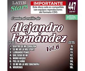 Karaoke : Alejandro Fernandez Vol.6