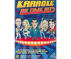 KARAOKE - ALL TIME HITS / 10 TITRES en Anglais, sur fond bleu ou clip animé, karaoké ou avec les paroles.