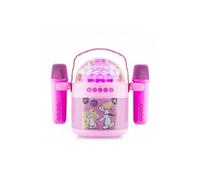 Karaoké Disco Enceinte pour Enfants - ETA - BOBDISCO - Couleur Rose - Piles Fournies - A partir de 3 ans