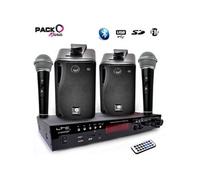 Karaoké enfant Hi-Fi 100W + 2 micros USB SD Bluetooth + Radio FM + Câbles