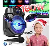 Enceintes, baffle et amplis DJ GENERIQUE karaoké enfants enceinte 180w portable batterie avec micro usb/bluetooth/ radio fm + 2 ovni