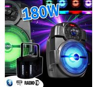 Karaoké Enfants Enceinte 180W portable Batterie avec USB/BLUETOOTH/ RADIO FM + DERBY