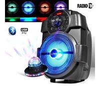 karaoké enfants enceinte 180w portable batterie avec usb/bluetooth/ radio fm + roundiams