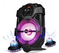 Enceintes, baffle et amplis DJ GENERIQUE karaoké enfants enceinte party light - 250w portable batterie micro handy180 avec usb/bluetooth/ radio fm -2 roundiams