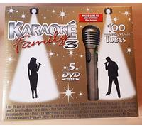 Karaoké family 3 - 5 DVD - 100 nouveaux tubes - Micro sans fil