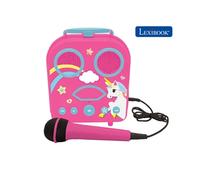 Enceinte Licorne Portable sans Fil avec Micro - LEXIBOOK - Bluetooth, Aux-in, USB/TF - Rose rose TU