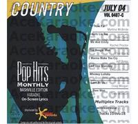 Karaoke Music CDG: Pop Hits Monthly Karaoke Country July 2004 CDG