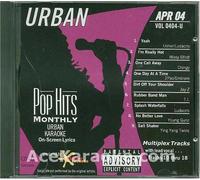 Karaoke Music CDG: Pop Hits Monthly Urban April 2004 CDG