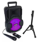KARAOKE PACK ENCEINTE SONO USB BLUETOOTH + BATTERIE + MICRO + PIED karaoké pas cher pour NOËL ANNIVERSAIRE CADEAU TOP ENFANT ADO