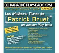 Karaoké Play-Back Kpm Vol. Patrick Bruel"