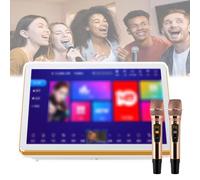 Karaoké Portable, Écran 18,5 Pouces, 500G/1T/2T/3T/4T/6T, Réglages Multilingues, avec Microphone, Bibliothèque De Chansons Cloud De 1100K, Lecture en Ligne sur Youtube 6T