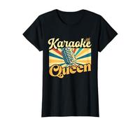 Karaoke Queen - Chanteur rétro vintage pour karaoké T-Shirt
