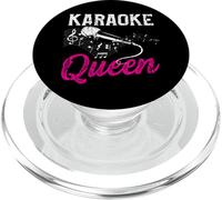 Karaoké Queen Night? Funny Singer Bar Music Lover Singing PopSockets PopGrip pour MagSafe