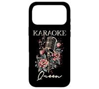 Karaoké Queen Singer Microphone Vintage Fleurs Chanteur Coque pour iPhone 17 Pro Max