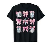 Karaoké Singer Mic Girl Pink Coquette Bow T-Shirt