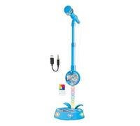 Karaoke Speaker Stand - Flashing LED Lights, Built in Sound Effects, M | Kids Karaoke Sing Music Microphone Kids Microphone With Stand Wit Boys Girls Home Classroom Playroom Party Birthday Halloween