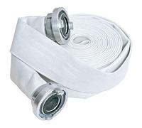 Karasto Tuyau de chantier avec raccord en C, 52 mm 20 m 13.8602 (tuyau plat, tuyau d'eau, tuyau universel, tuyau de construction), longueur du tuyau : 20 m, taille du raccord : 52-C/diamètre intérieur