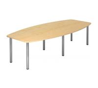 KARAT 28 C - Karat Érable 280 x 130 avec pied en chrome