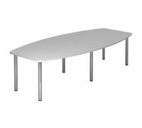 KARAT 28 C - Karat Gris 280 x 130 avec pied en chrome