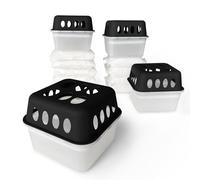 KARAT - 4 Déshumidificateurs d'ambiance - Assécheur d'air avec 8 sachets de recharge - Absorbeur d'humidité rechargeable et réutilisable - Déshumidificateurs pour armoire chambre salon (Hava, Noir)