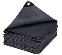 KARAT Bâche de Protection - Tarpaulin étanche, résistant à la déchirure - Bâche avec Oeillets Inoxydable - Couverture extérieure pour travaux - Epaisse densité 240 g/m², Anthracite 8 x 14 m