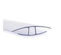 KARAT - Connecteurs pour Plaque Creuse en PVC - Matériau de Construction pour Serre, véranda - Connecteur Transparent résistant aux intempéries - 14 Connecteurs 60,5 x 121 cm, 4 mm d'épaisseur