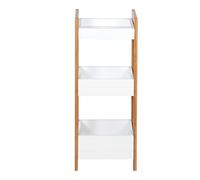 KARAT - Étagère de Salle de Bain en Bambou - Rayonnage de Rangement du Salon Chambre Couloir - Design Élégant Robuste - Rangement Gain de Place à 3 Niveaux (Texas P20 x L28 x H74 cm)