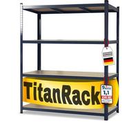 KARAT Étagère pour charges lourdes - 177 x 160 x 60 cm - Gris - Étagère large en métal - Étagère d'atelier - Étagère emboîtable (TitanRack Big)