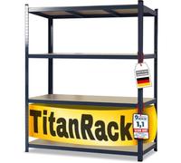 KARAT Étagère pour Charges Lourdes XXL - Gris - 177 x 160 x 60 cm - Rangement pour Garage, Cave et Atelier - Étagère Emboîtable - Large