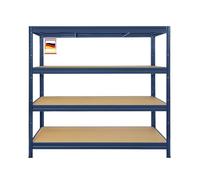 KARAT Étagères à Grande Tenue| Etagère à emboîter, Montage sans Outils| Rayonnages Charges Lourdes| Rayonnage Magasin & Garage| Étagère d'atelier modulable(Gris 177 x 200 x 60 cm-4 Niveaux)