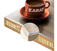 KARAT Film de protection de table, transparent mat, avec bords biseautés, nappe sur mesure, taille au choix, impérial, l x L : 40 x 50 cm