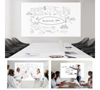 KARAT Film pour tableau magnétique adhésif - Surface effaçable et compatible avec les marqueurs - Papier tableau blanc autocollant 40x60 cm - Film aimanté pour réfrigérateur - Accessoires inclus