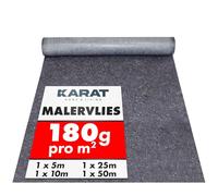 KARAT Lot de 15 rouleaux de non-tissé pour peintre - 10 m x 1 m - 75 m² - Avec revêtement antidérapant - Réutilisable - Pour peintres et artisans - 180 g/m² (150)