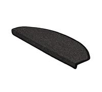 KARAT marchette d'escalier Autocollante 1 pièce - Tapis d'escalier Surface Antidérapante - Isolant phonétique - Tapis de Marche London Demi-Lune 23.5x65 cm. Anthracite