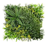 KARAT Mur de plantes artificielles à fixer au mur - 50 x 50 cm - Jardin mural - Plantes artificielles décoratives pour mur, balcon et jardin (éléments multiples)