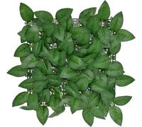 KARAT - Mur végétal Artificiel - Plantes artificielles à Fixer au Mur - Décoration Murale élégante pour Une Ambiance Naturelle - Résistante aux intempéries (Big Rose Leaf, 33 x 33 cm)