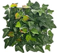 KARAT - Mur végétal Artificiel - Plantes artificielles à Fixer au Mur - Décoration Murale élégante pour Une Ambiance Naturelle - Résistante aux intempéries (Ivy, 33 x 33 cm)
